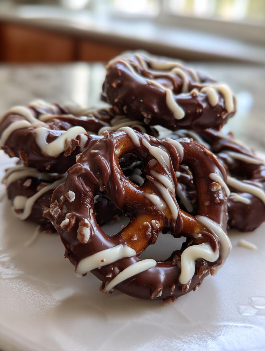 chocolate covered pretzels festive - detail 1