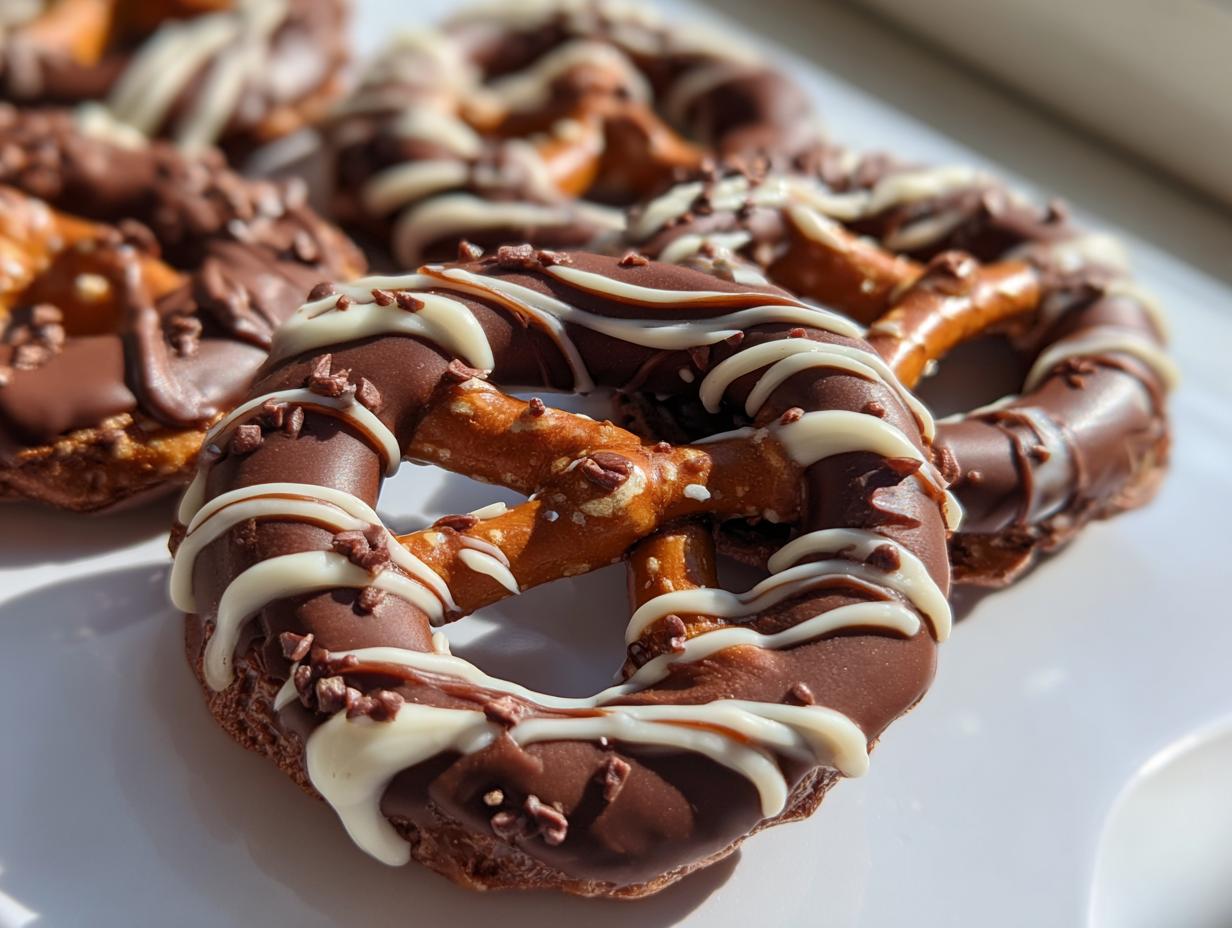 chocolate covered pretzels festive