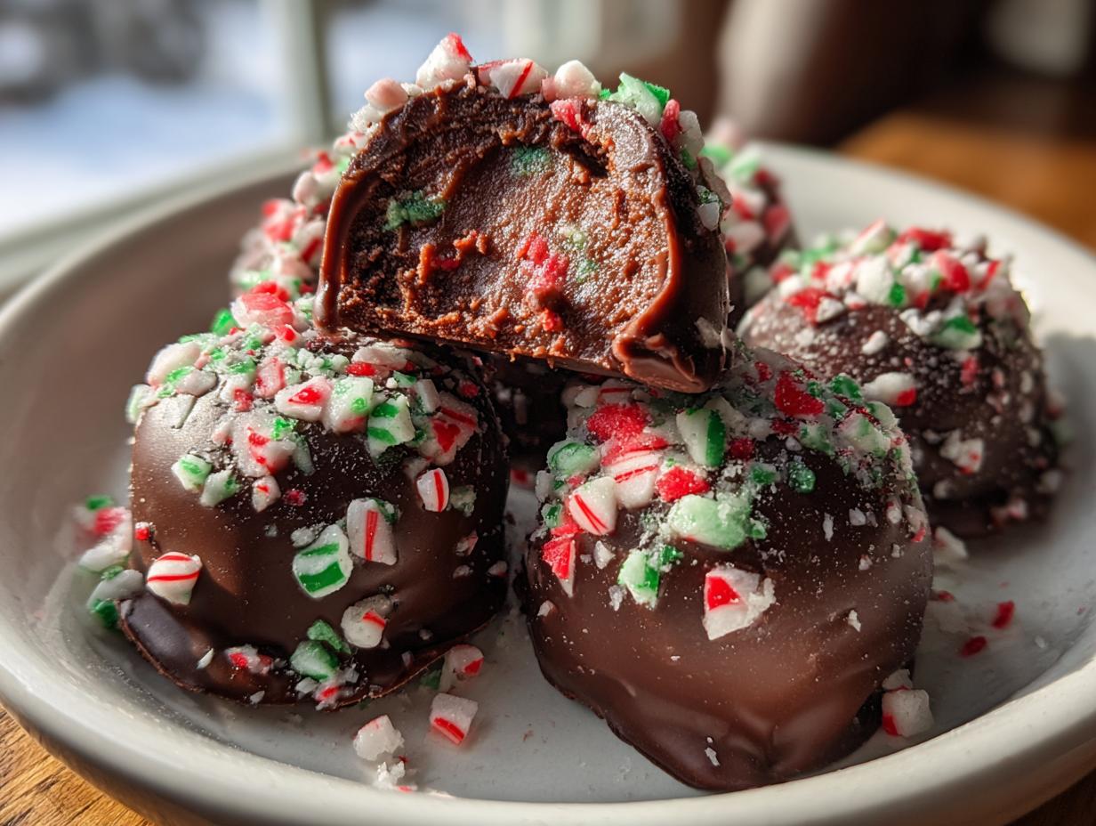 chocolate truffles peppermint
