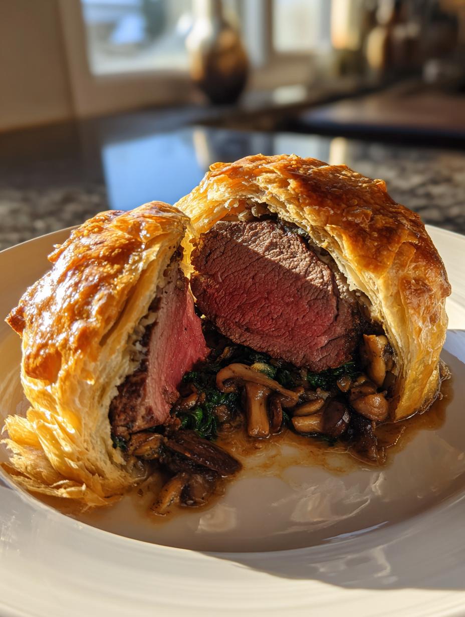 christmas beef wellington - detail 1
