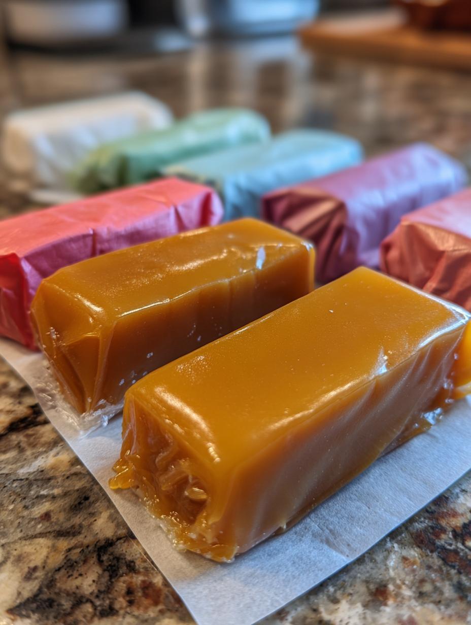 christmas caramels wrapped - detail 1