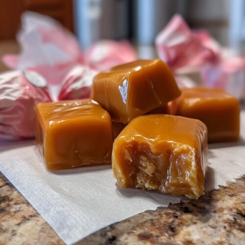 christmas caramels wrapped