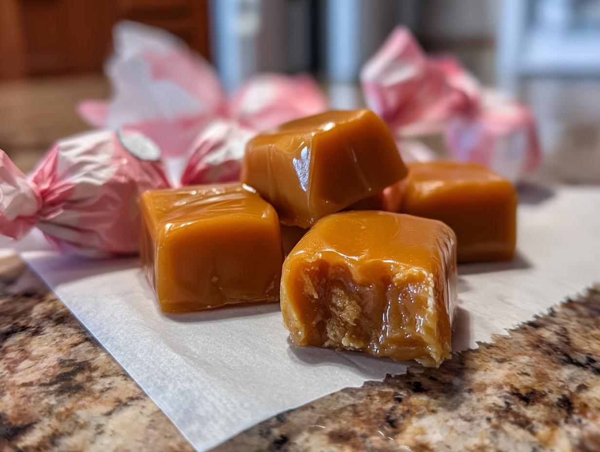 christmas caramels wrapped