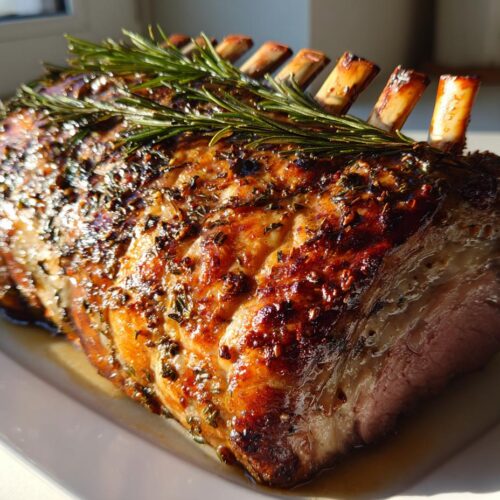christmas crown roast lamb