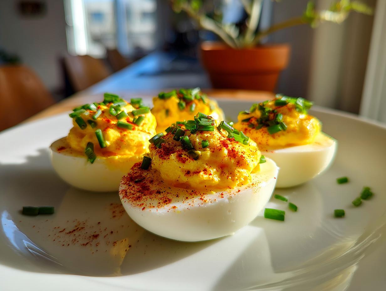 christmas deviled eggs festive