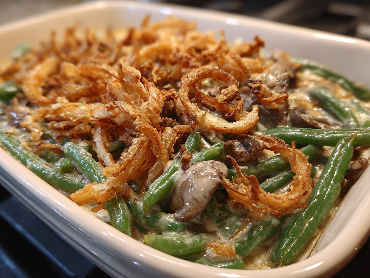 christmas green bean casserole