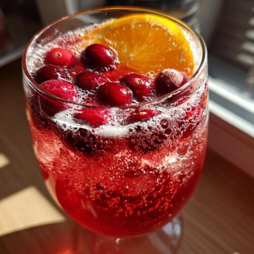 christmas punch cranberry sparkling