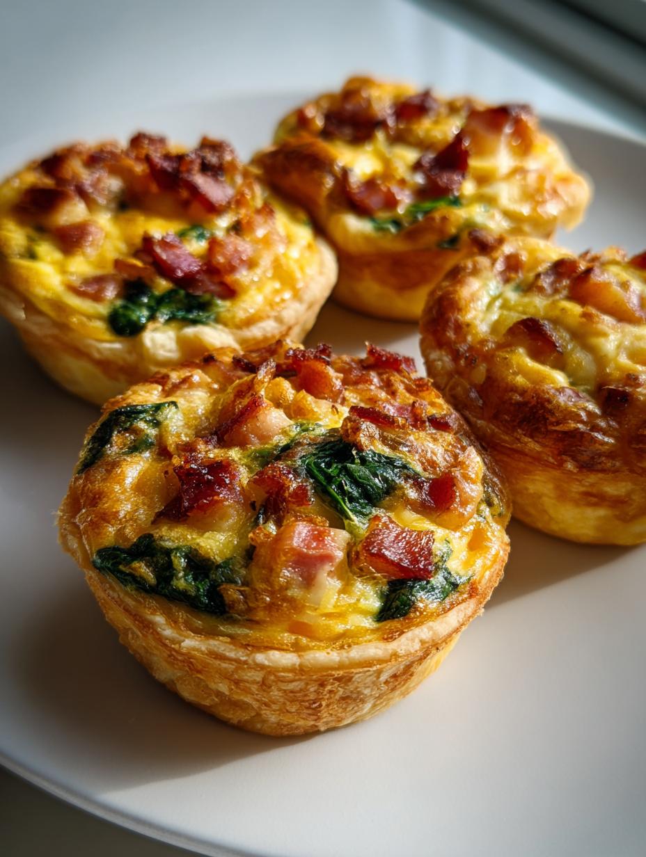 christmas quiche bites - detail 1