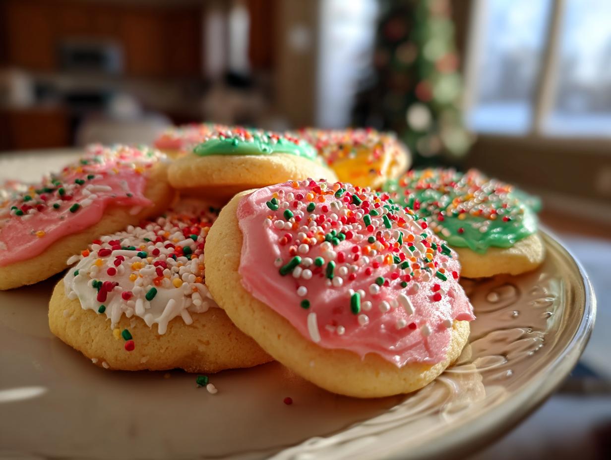 christmas sugar cookies frosted