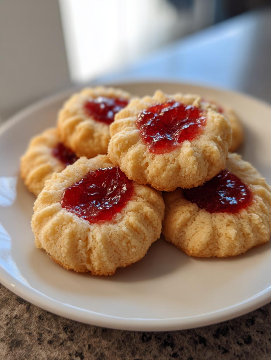 christmas thumbprint cookies jam - detail 1