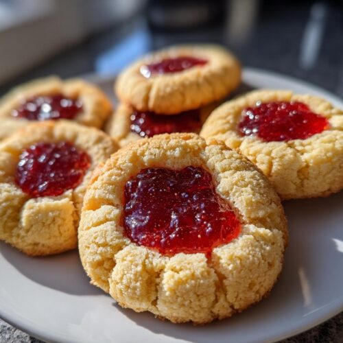 christmas thumbprint cookies jam