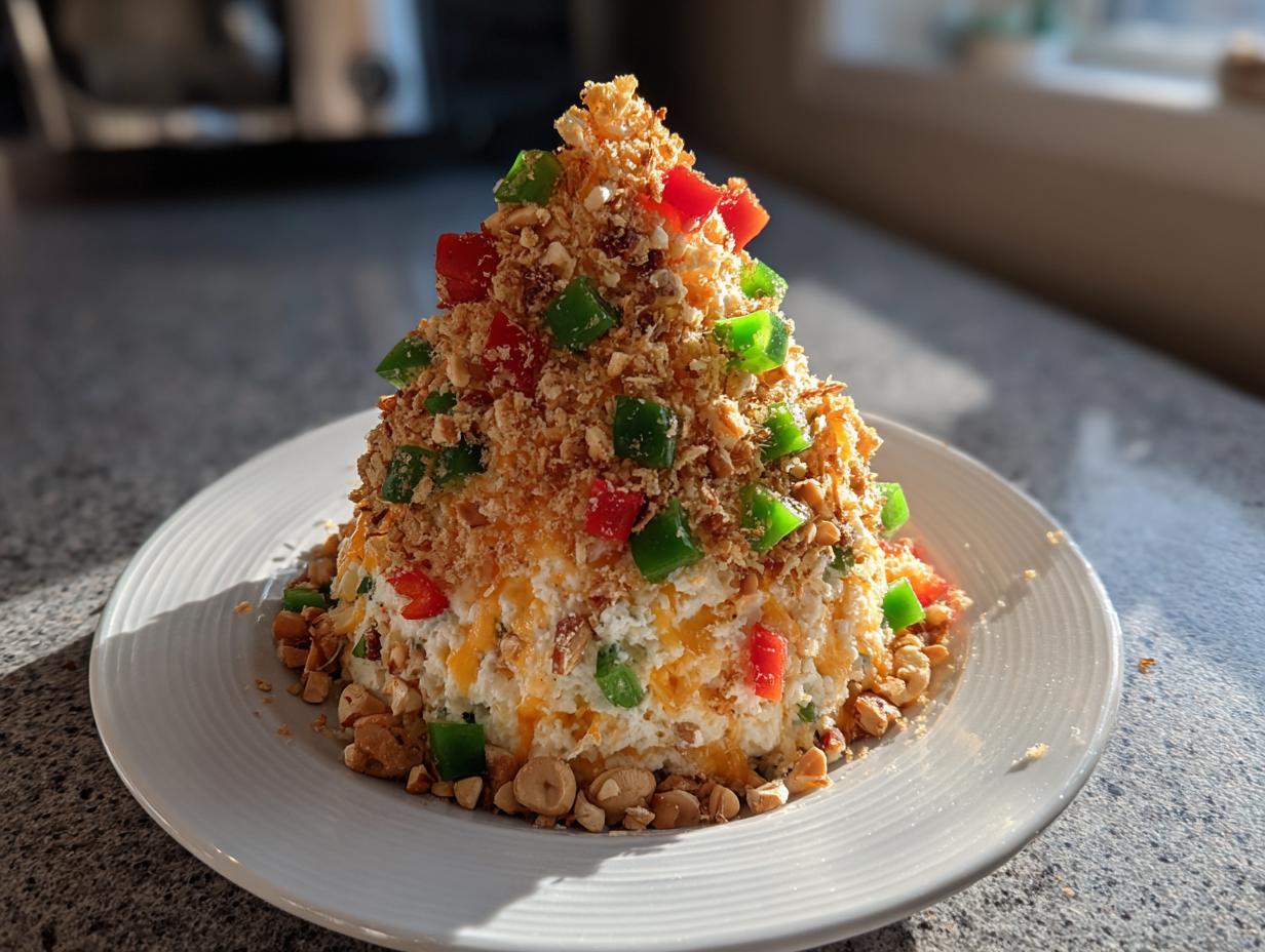 christmas tree cheese ball