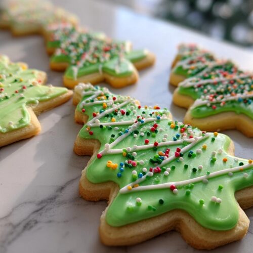 christmas tree cookies decorated