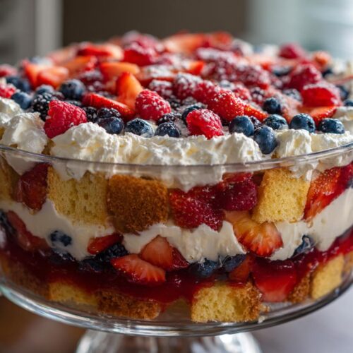 christmas trifle layered dessert