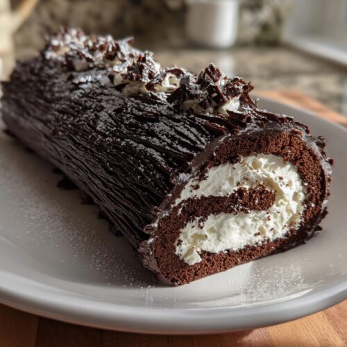 christmas yule log cake