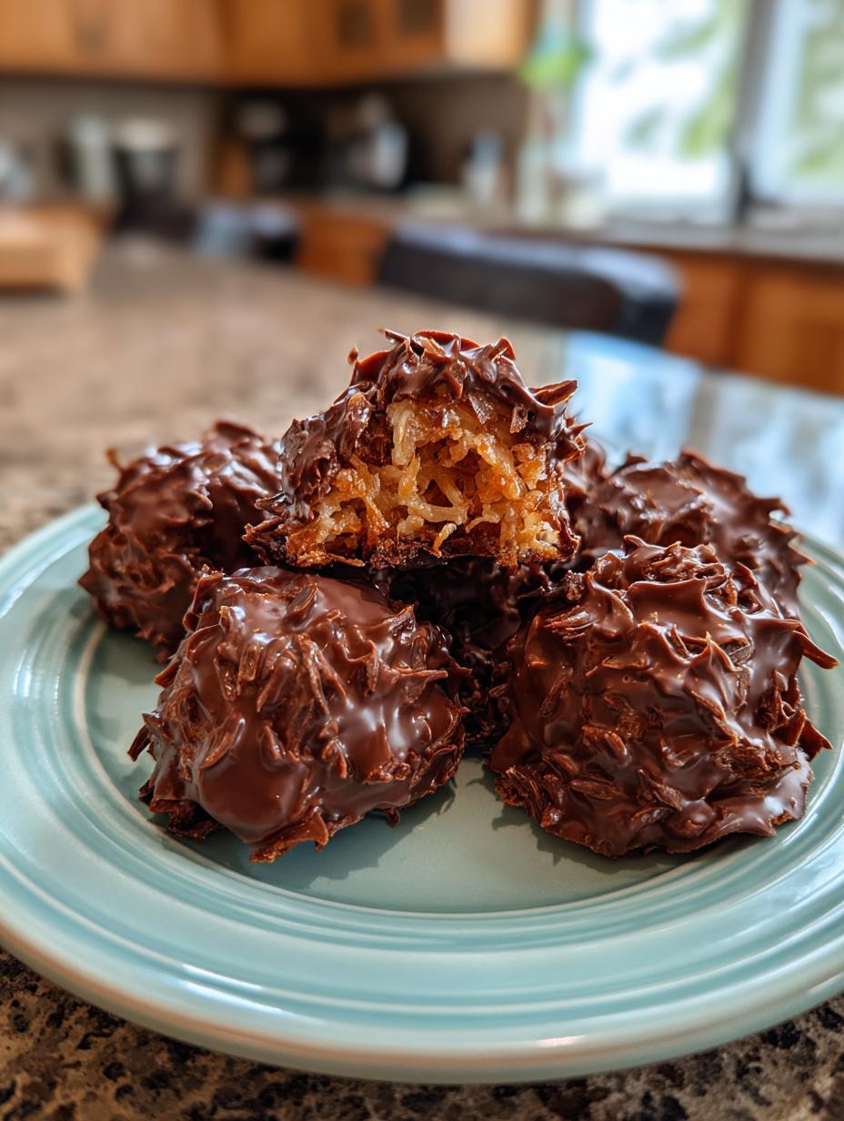 coconut haystacks chocolate - detail 1