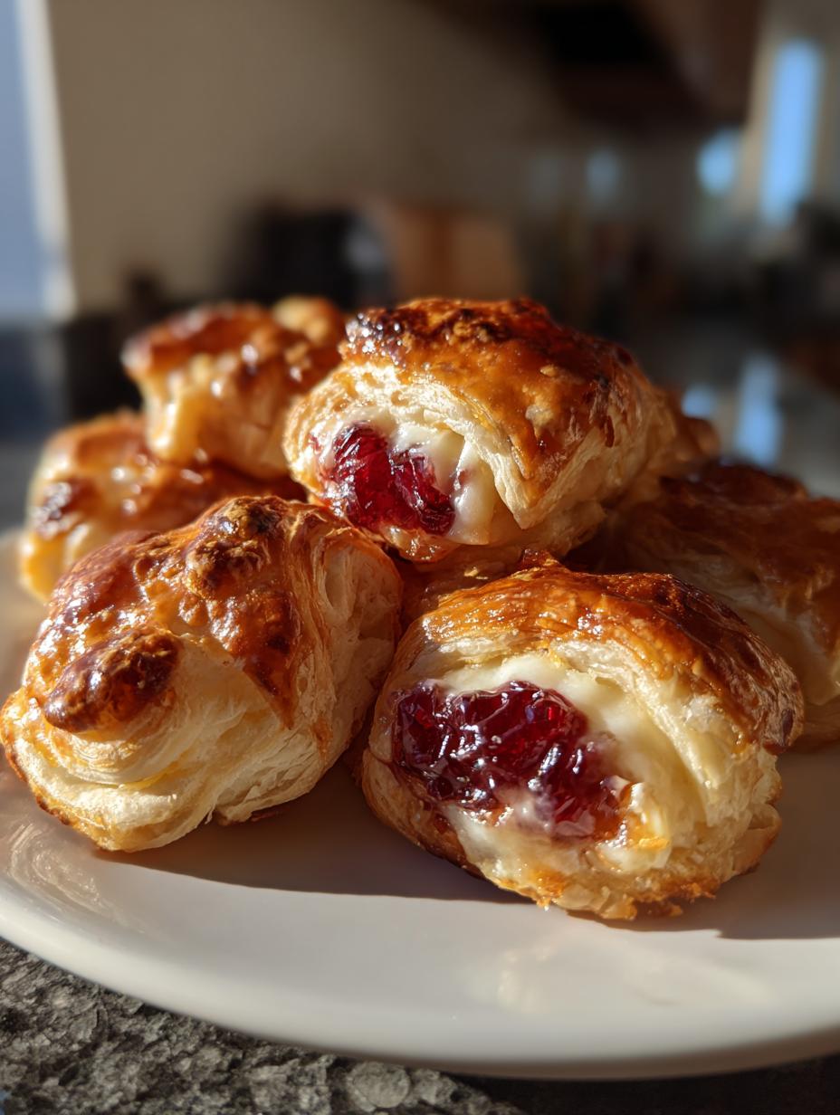 cranberry brie puff pastry bites - detail 2