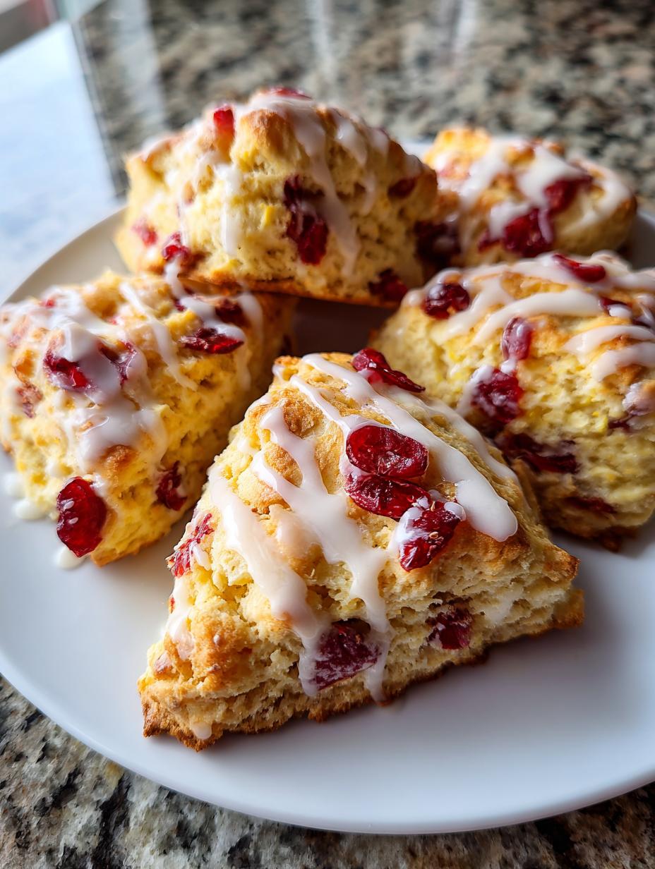 cranberry orange scones - detail 1