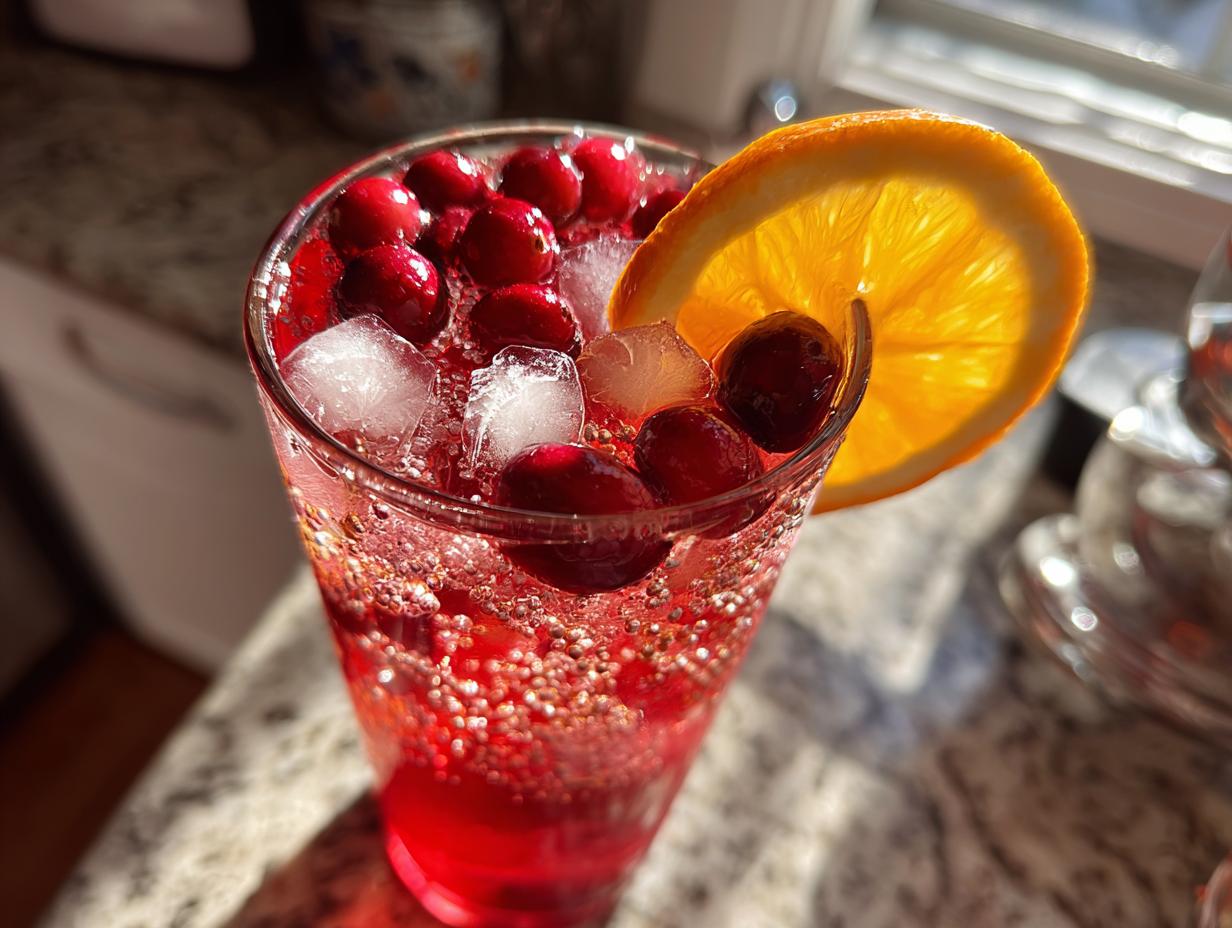 cranberry orange spritzer christmas