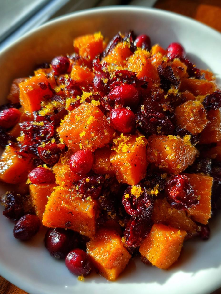 cranberry orange sweet potatoes - detail 1