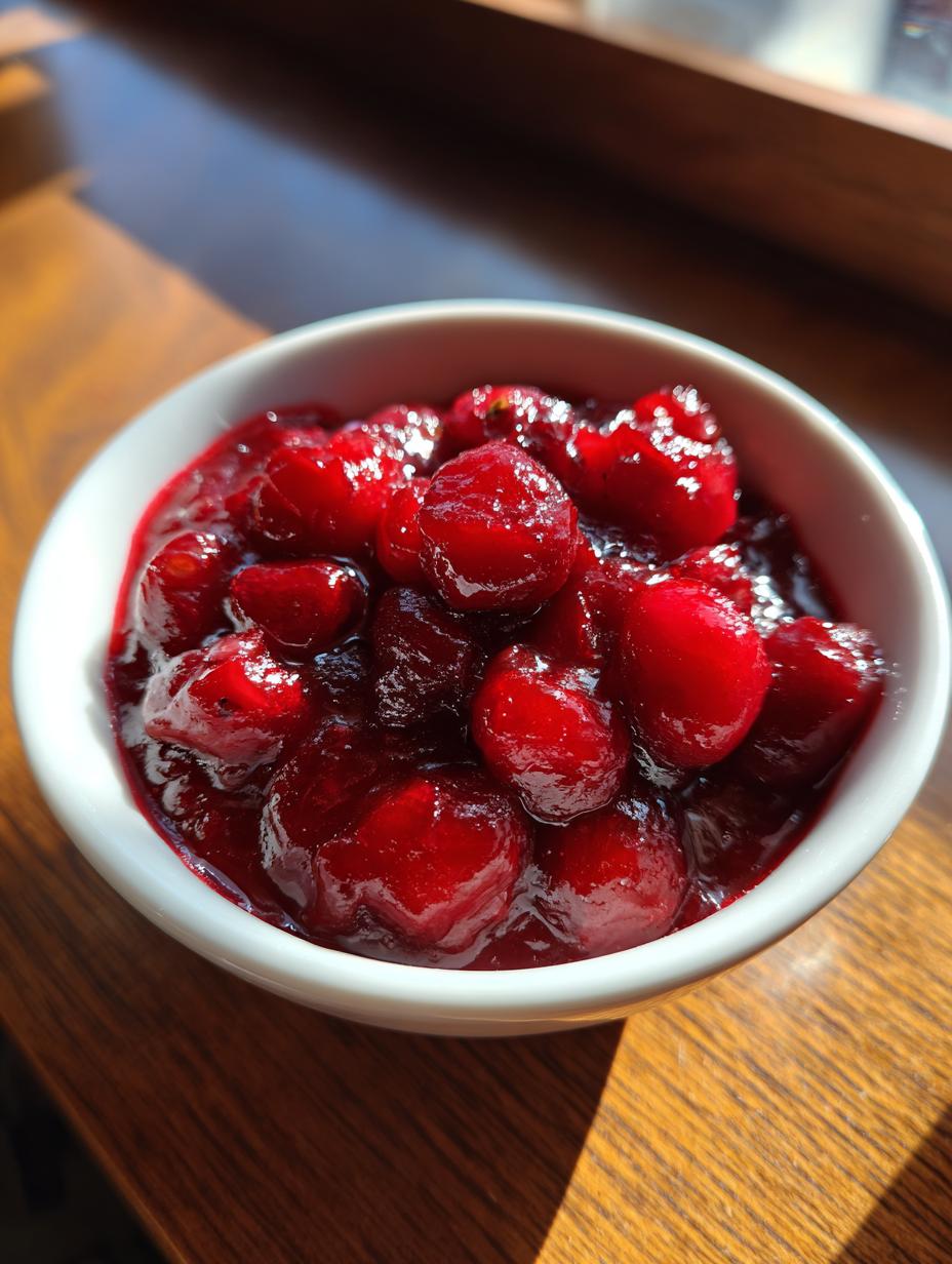 cranberry sauce homemade fresh - detail 1
