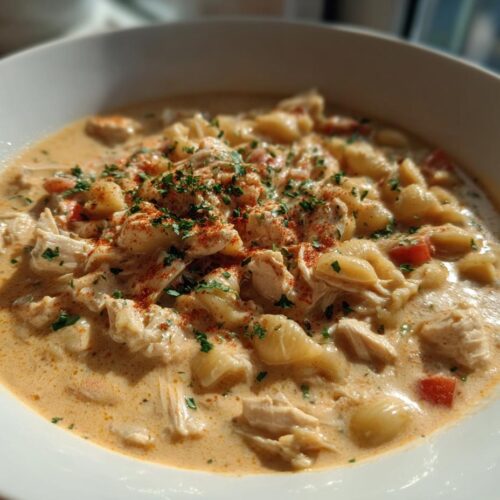 creamy cajun chicken pasta soup