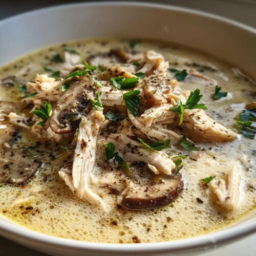 creamy chicken mushroom soup