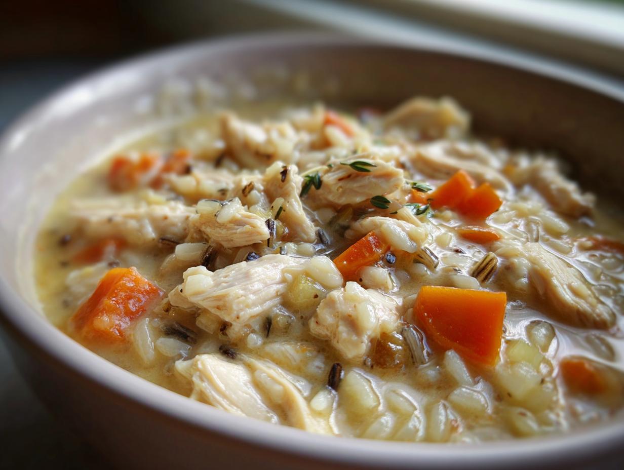 creamy chicken wild rice soup