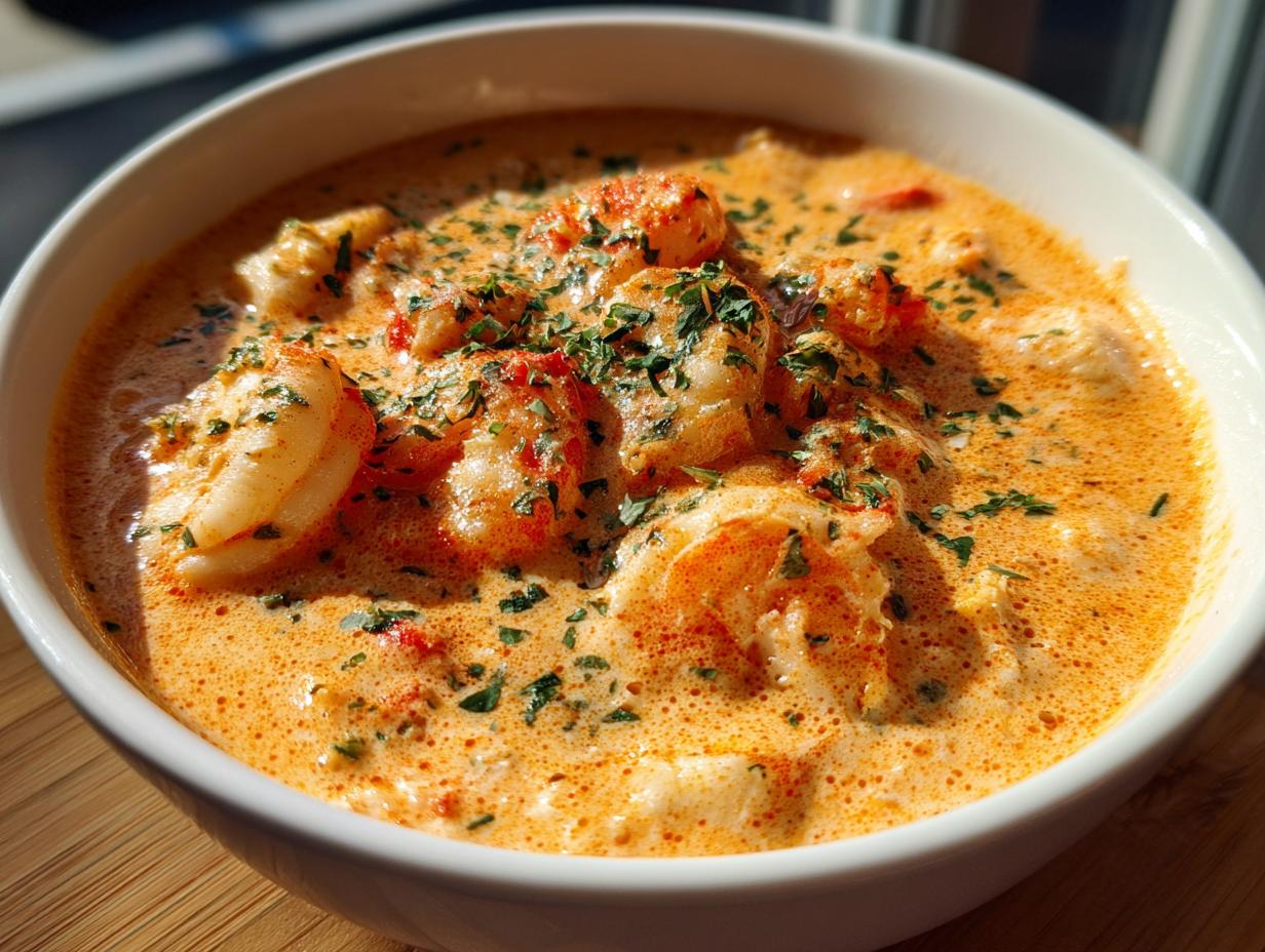 creamy shrimp bisque