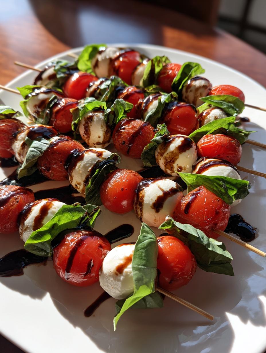 festive caprese skewers wreath - detail 1
