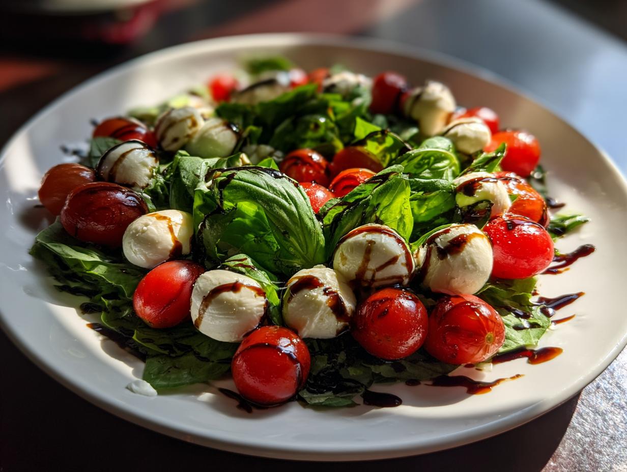 festive caprese skewers wreath