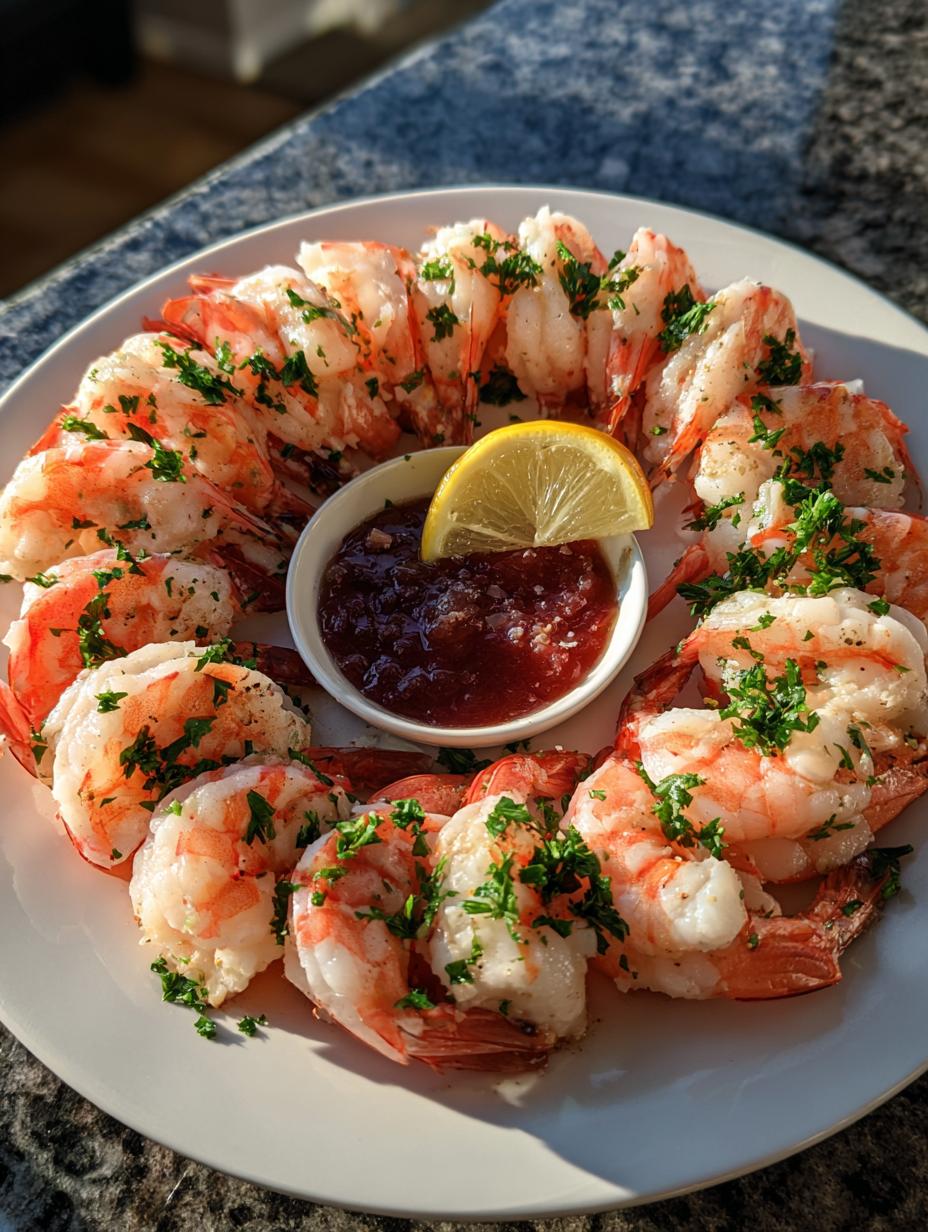 festive shrimp cocktail wreath - detail 1