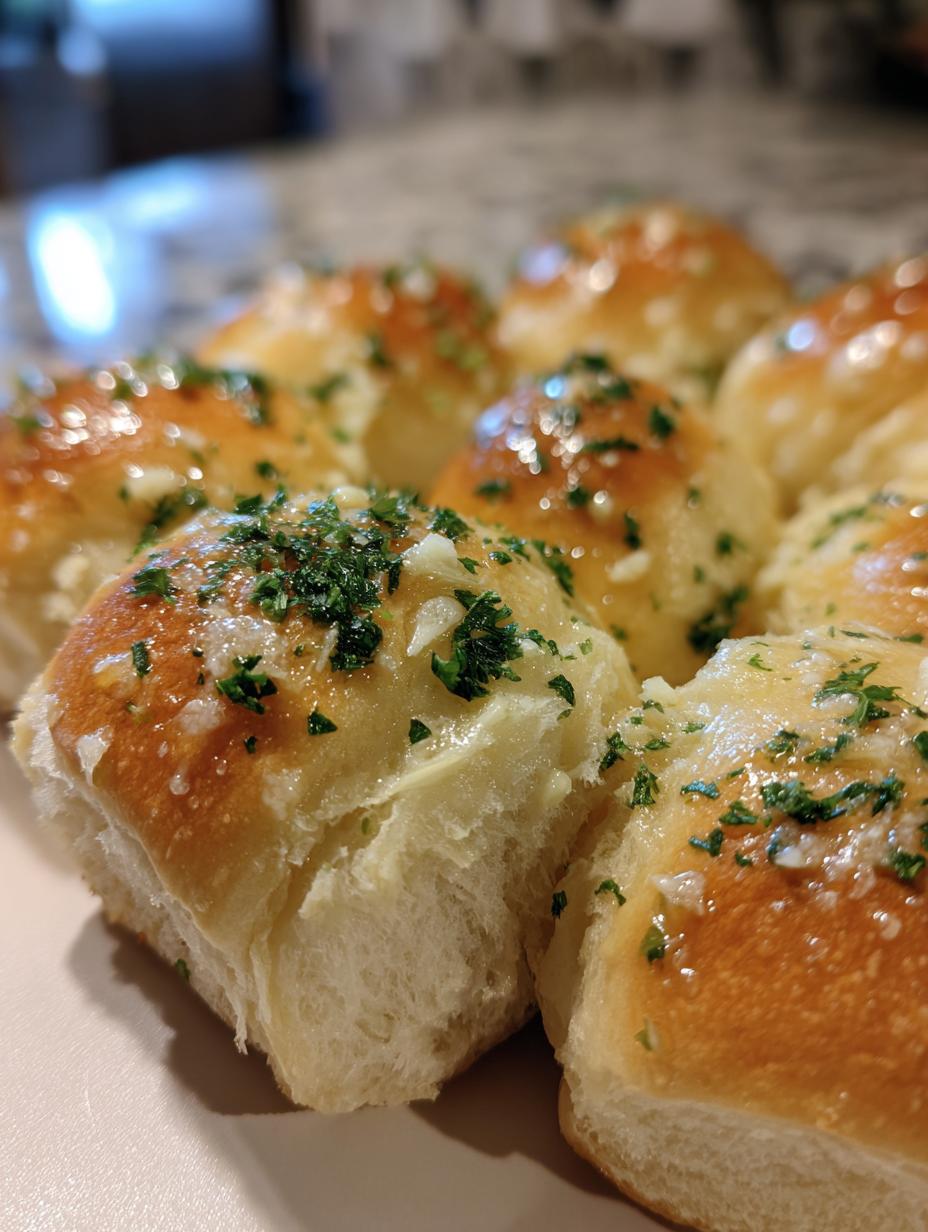 garlic butter dinner rolls christmas - detail 1