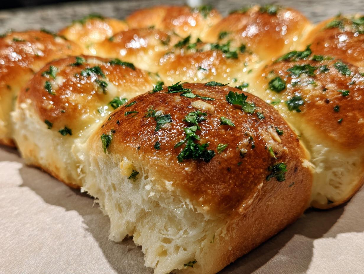 garlic butter dinner rolls christmas