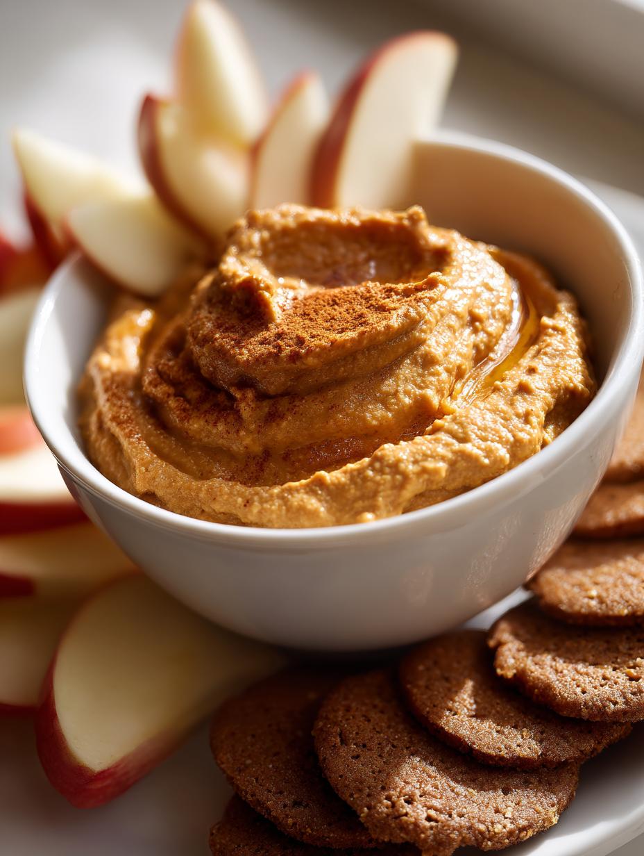 gingerbread hummus dip - detail 1