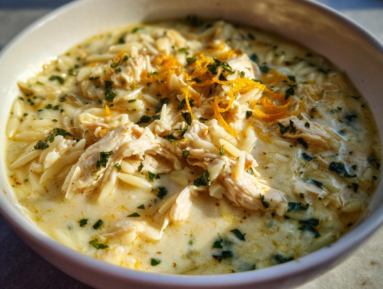 greek lemon chicken soup avgolemono