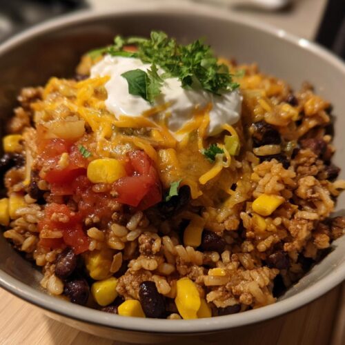 ground turkey taco bowls