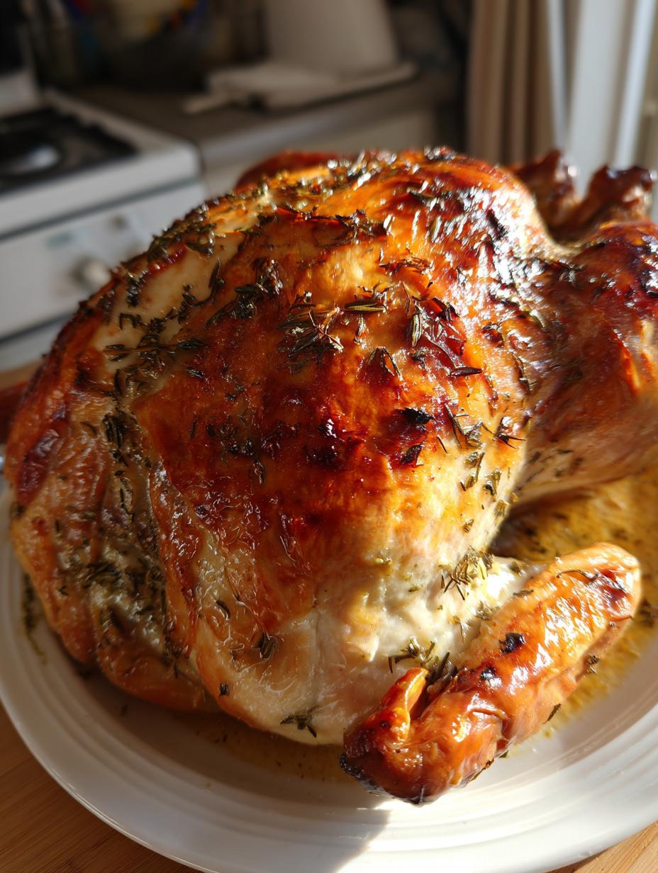 herb butter roasted turkey breast - detail 1