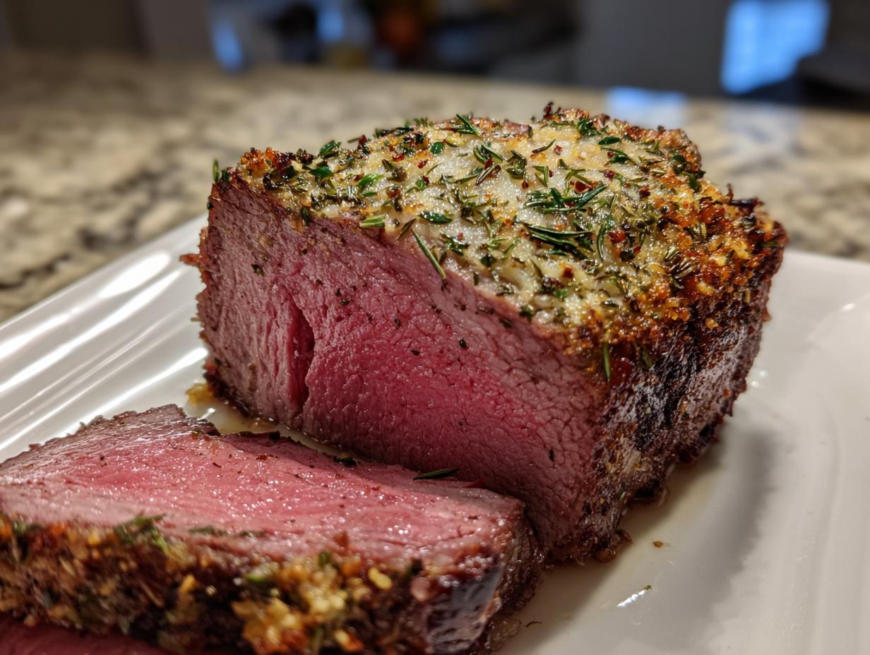 herb crusted prime rib roast
