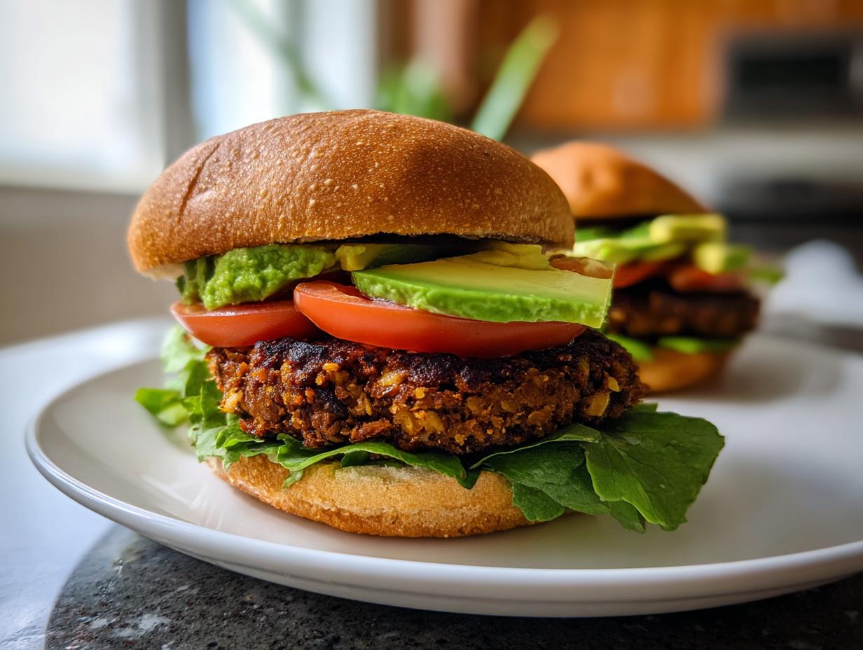 high protein black bean burgers