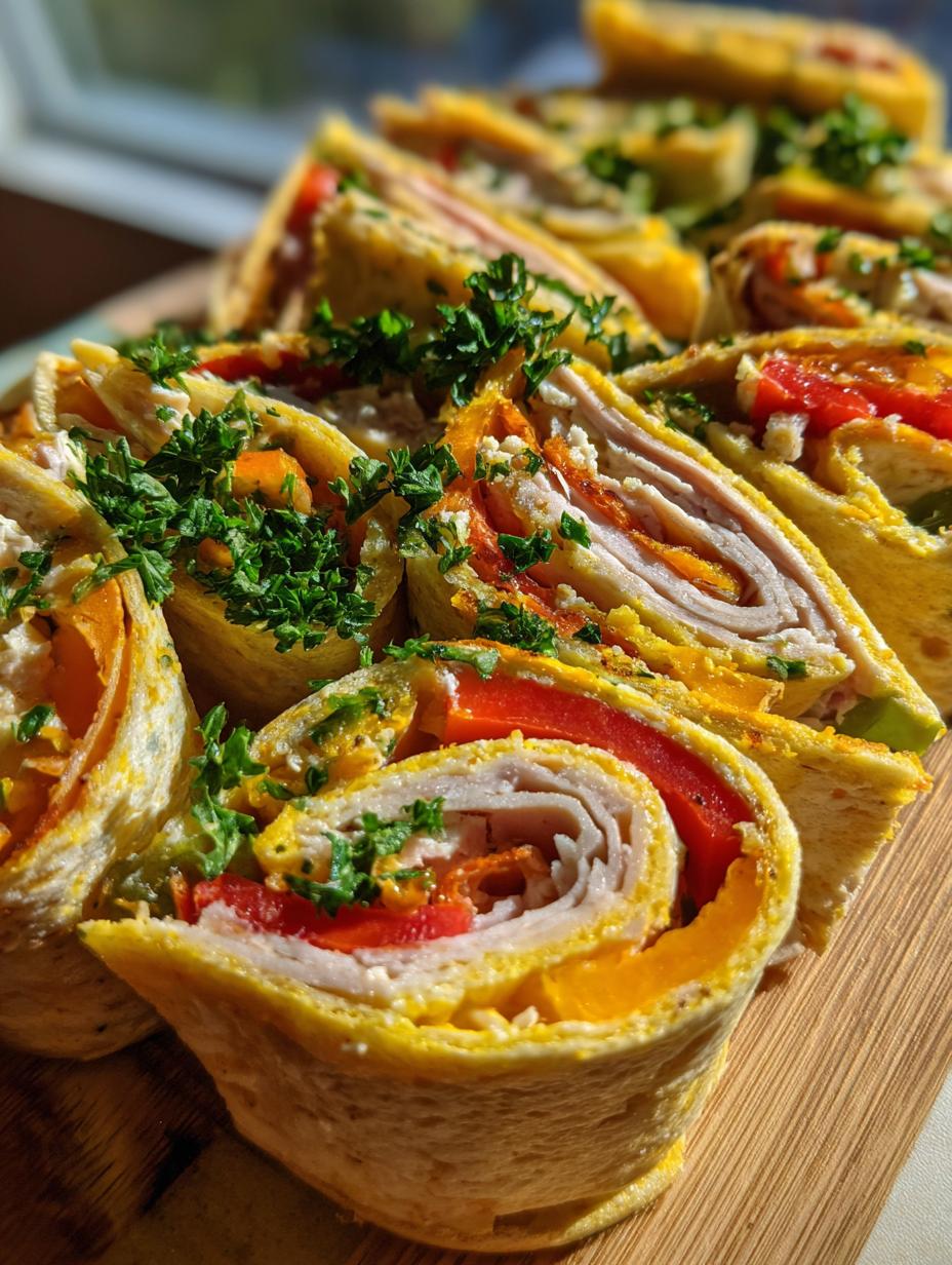 holiday pinwheel appetizers - detail 1