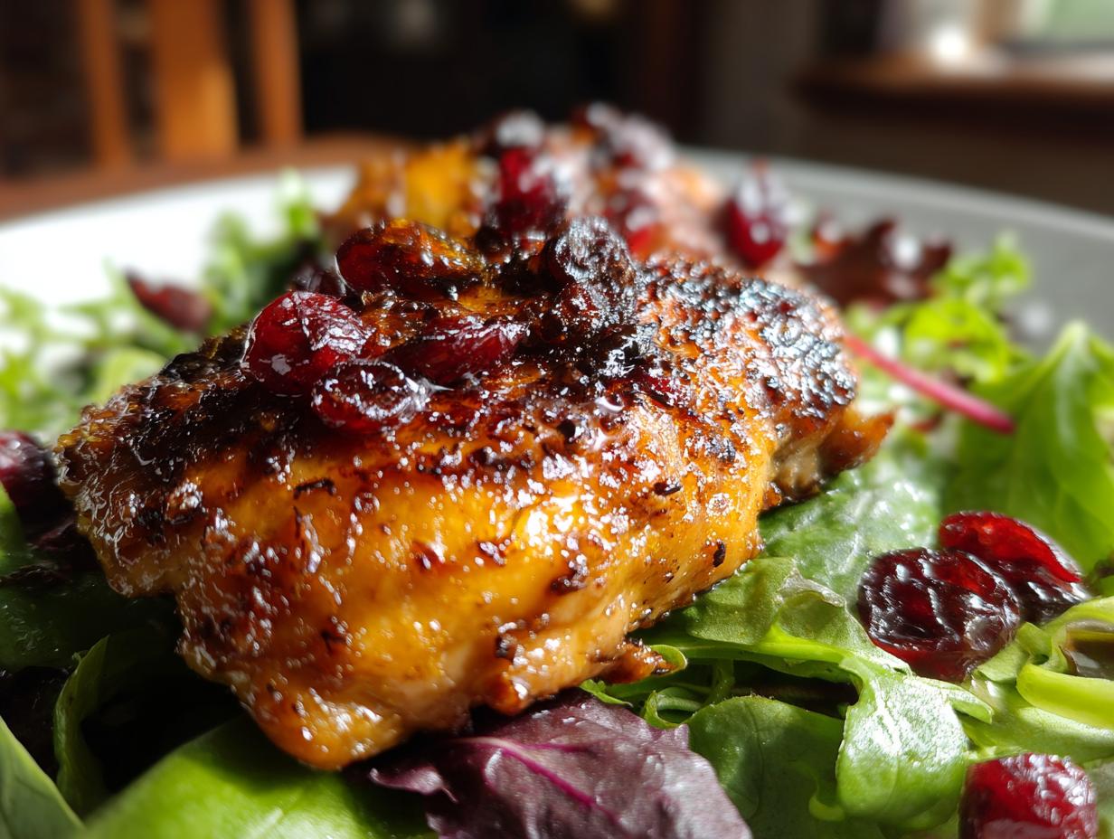 honey balsamic christmas chicken