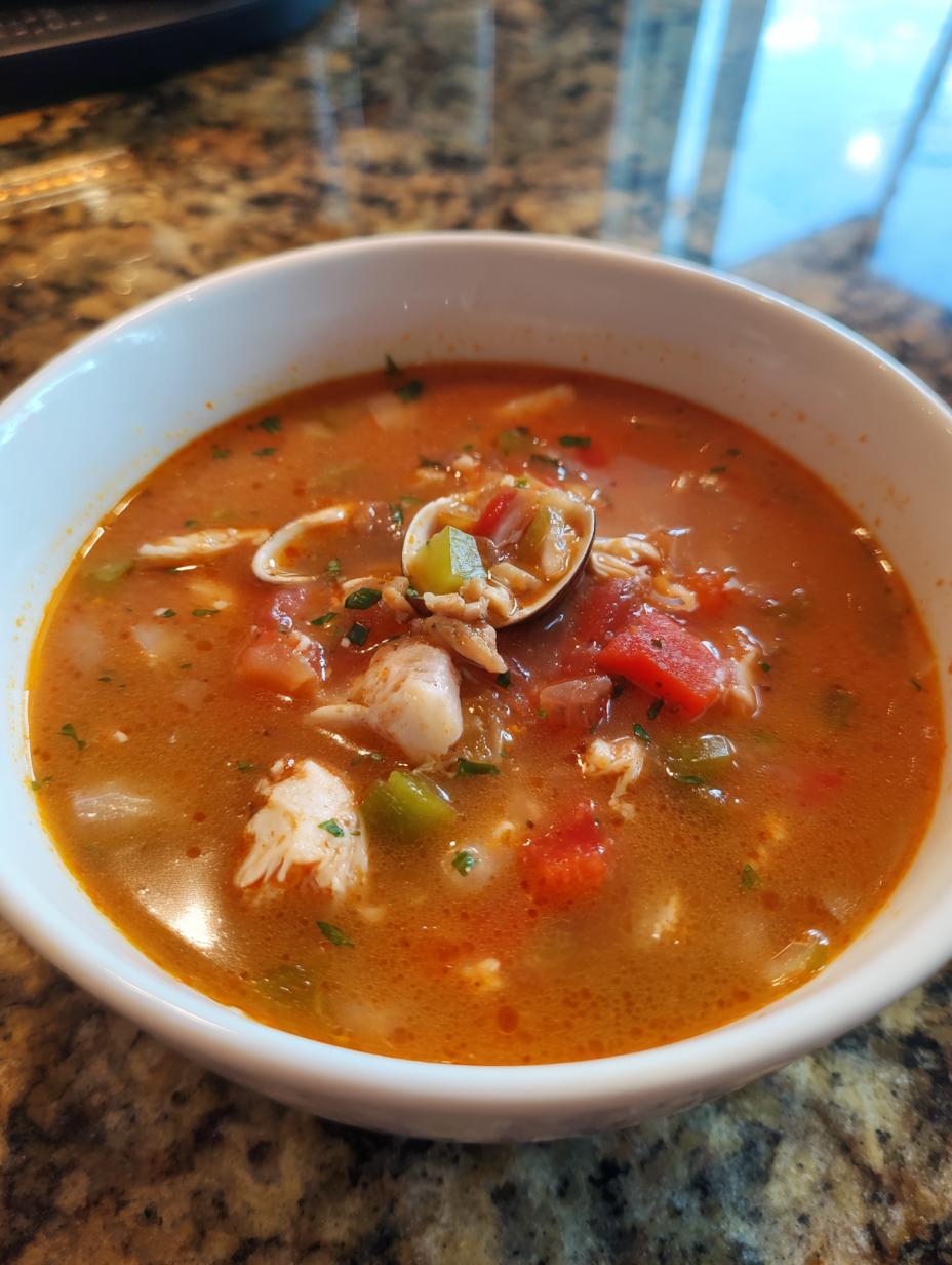 manhattan clam chowder - detail 1