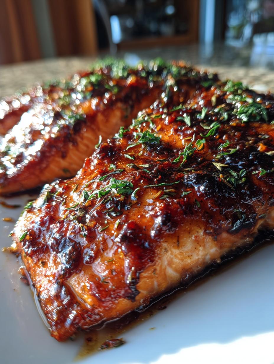 maple glazed christmas salmon - detail 1