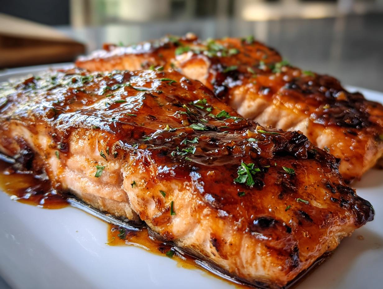 maple glazed christmas salmon