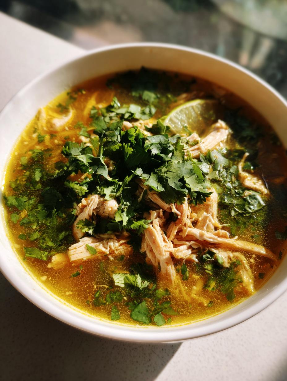 mexican chicken lime soup - detail 1