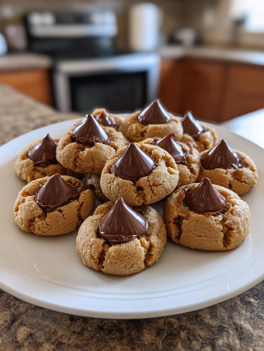 peanut butter kiss cookies - detail 1