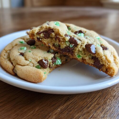 peppermint chocolate chip cookies