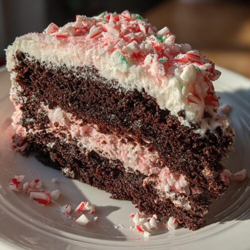 peppermint chocolate christmas cake