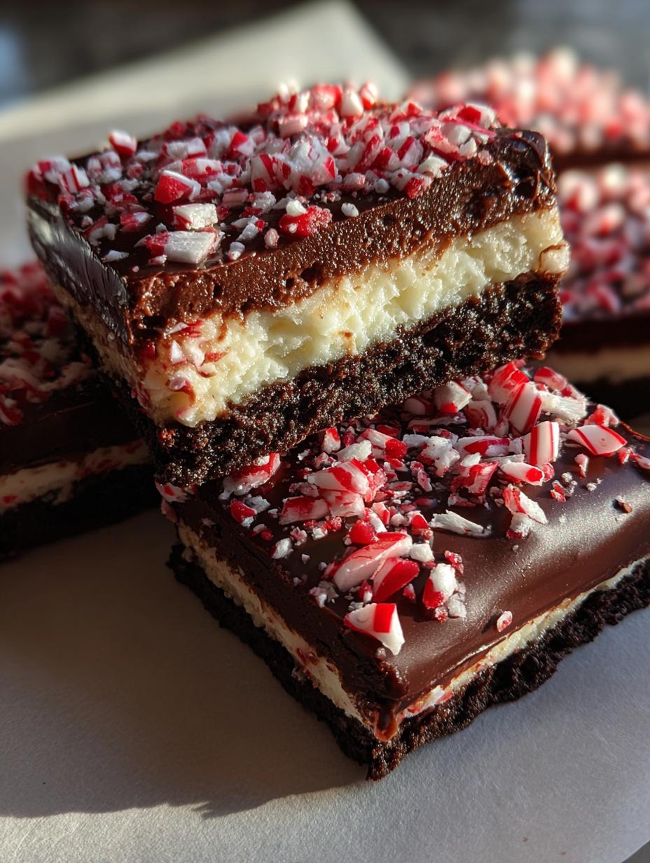 peppermint oreo bars - detail 1